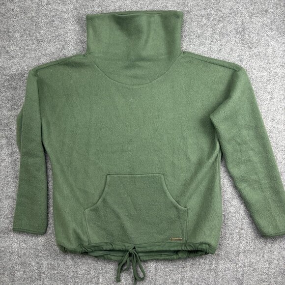 Carve Designs Sweaters - Carve Designs Sweater Womens Medium Green Funnel Neck Fleece Pullover Cozy